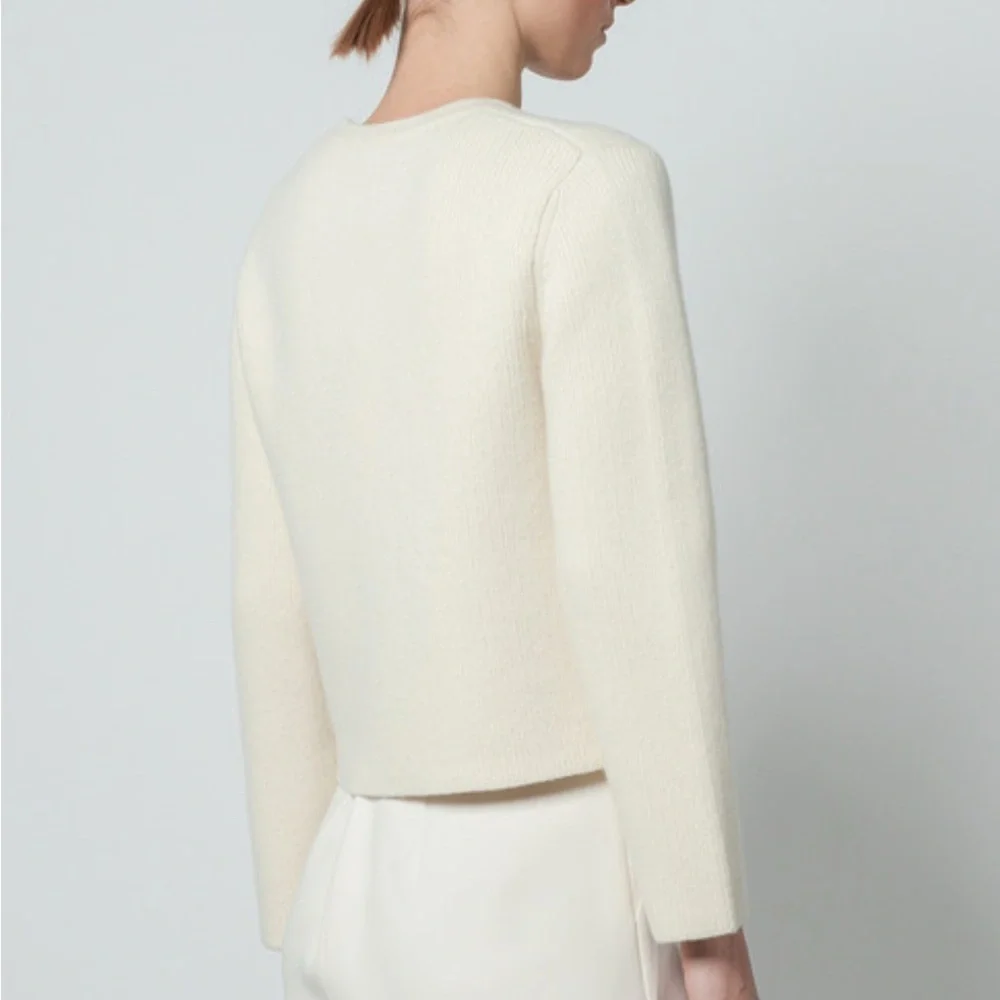 Theory Cream Button-Up Cardigan - Picture 2 of 5